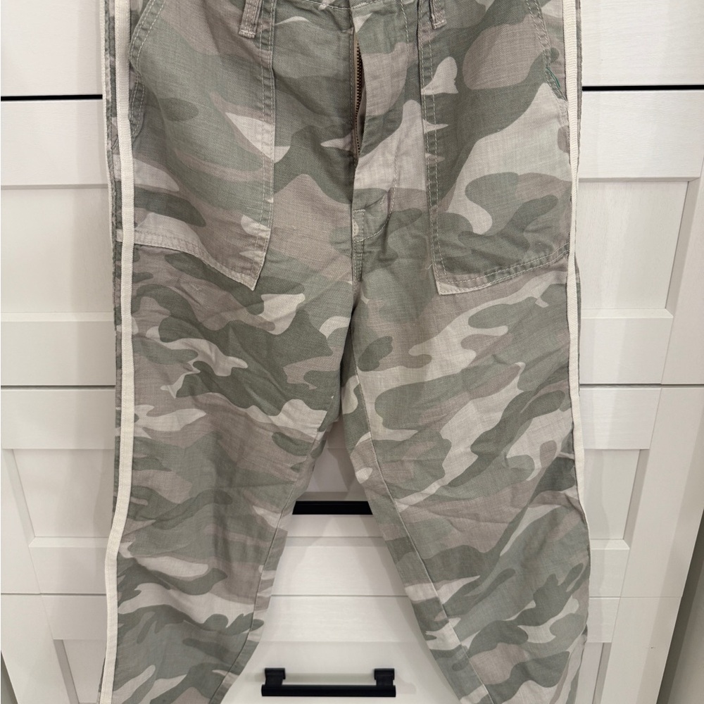 MOTHER Shaker Crop Fray - Desert Print